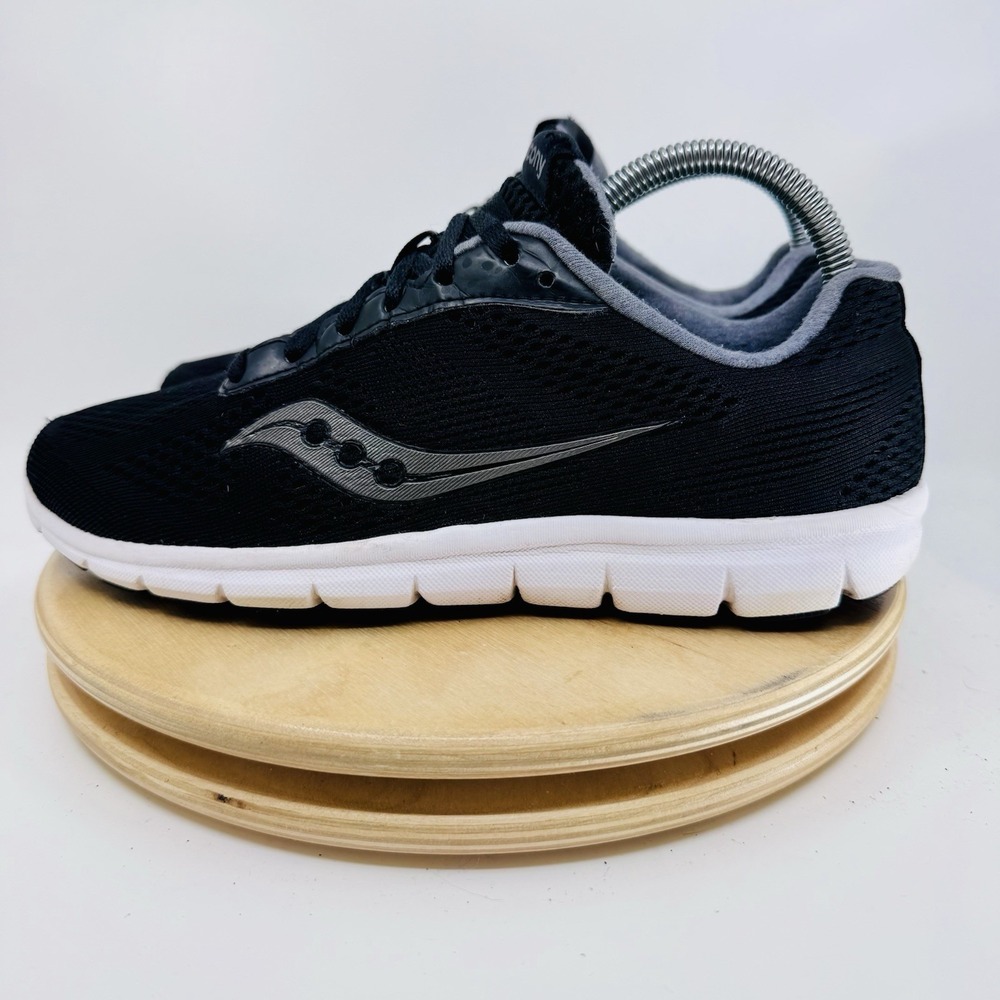 Saucony Grid Ideal Womens 9 Black Gray Lightweight Neutral Running Shoes